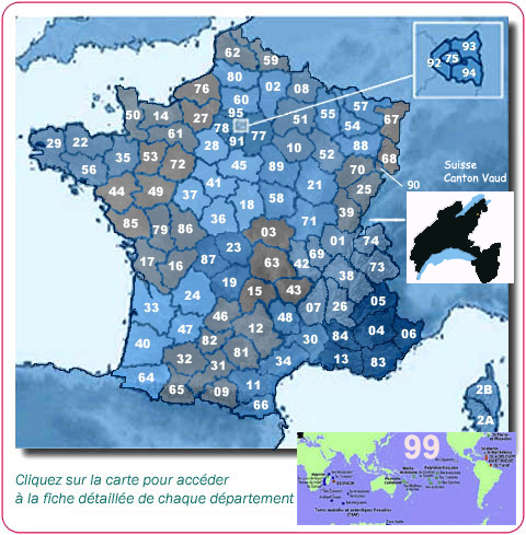 carte département